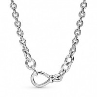 PANDORA PANDORA Collar de Eslabones en Plata de Ley Nudo Infinito 398902C00