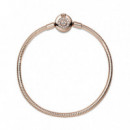 PANDORA PANDORA Rose Pulsera Moments en PANDORA Rose Corona Brillante con Cadena de Serpiente 589046C01
