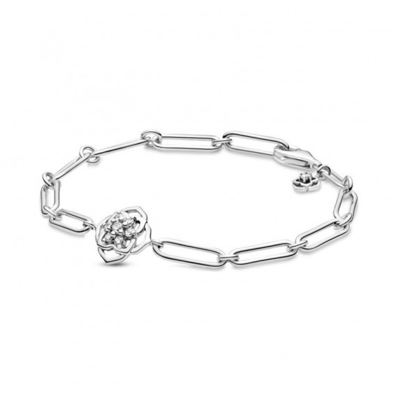 PANDORA Dia de la Madre Pulsera en Plata de Ley Eslabones Pétalos de Rosa 599409C01