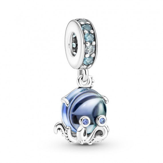 PANDORA Moments Charm Colgante en Plata de Ley Pulpo Cristal de Murano 791694C01
