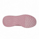 SKECHERS Zapatillas Bobs Squad Chaos - Face Off Rosas 117209-RAS