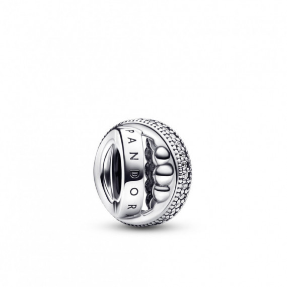 PANDORA Moments Charm PANDORA Signature en Plata de Ley 792317C01