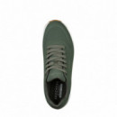 SKECHERS Zapatillas Uno - Stand On Air Verdes 52458-OLV