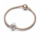 PANDORA Charm Candado Corazón Divisible en Dos Tonos 782505C00
