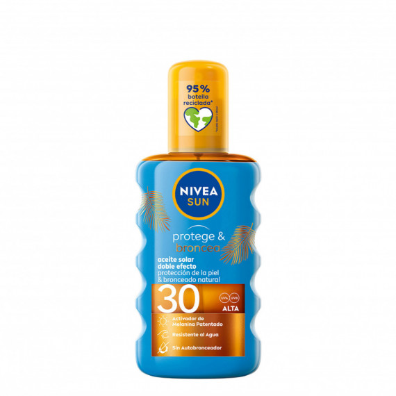NIVEA Aceite Solar en Spray Fp 30, 200ML