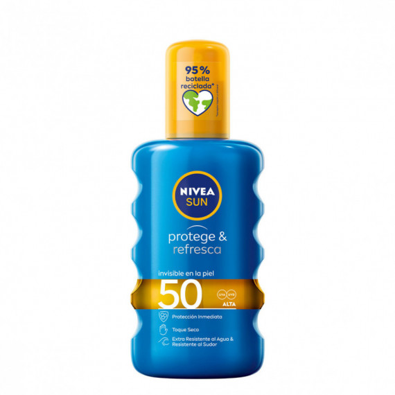 NIVEA Spray Solar Protege y Refresca Fp 50, 200ML