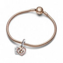 PANDORA Charm Colgante Doble Corazón Infinito en Dos Tonos 782641C01