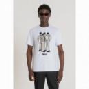 Camiseta Regular Fit 100 % de Algodón con Estampado «the Beatles»  ANTONY MORATO
