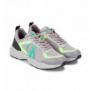 Retro Tennis Laceup Mesh Formal Gray/sto  CALVIN KLEIN