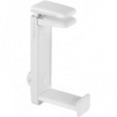 MARS GAMING Soporte Ajustable para Auricular bajo Mesa Rotacion 360 MHH2W Blanco