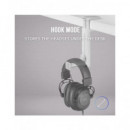 MARS GAMING Soporte Ajustable para Auricular bajo Mesa Rotacion 360 MHH2W Blanco