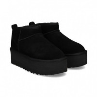 Botin Corto Plataforma ante Negro  UGG - Guanxe Atlantic Marketplace