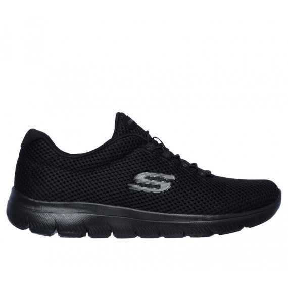 Zapatillas SKECHERS Negras Cordon Elastico