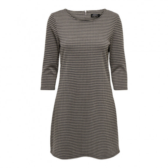 Vestidos Vestido ONLY Brilliant Black Brown Houndstooth