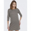 Vestidos Vestido ONLY Brilliant Black Brown Houndstooth