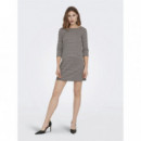 Vestidos Vestido ONLY Brilliant Black Brown Houndstooth