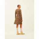 Vestidos Vestido XANTIK Cruzado Botones Brown Owl