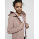 Chaquetas Mujer Abrigo ONLY Sedona Marrón Mocha Mousse