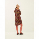 Vestidos Vestido XANTIK Botones Garnet Bouquet Bliss