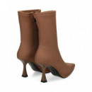 1/2 Bota Plataforma Licra Beige  VIBES