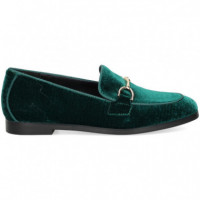 Mocasin Adorno Terciopelo Verde  VIBES