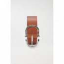 Cinturones Cinturón SALSA JEANS de Piel Arena Mujer