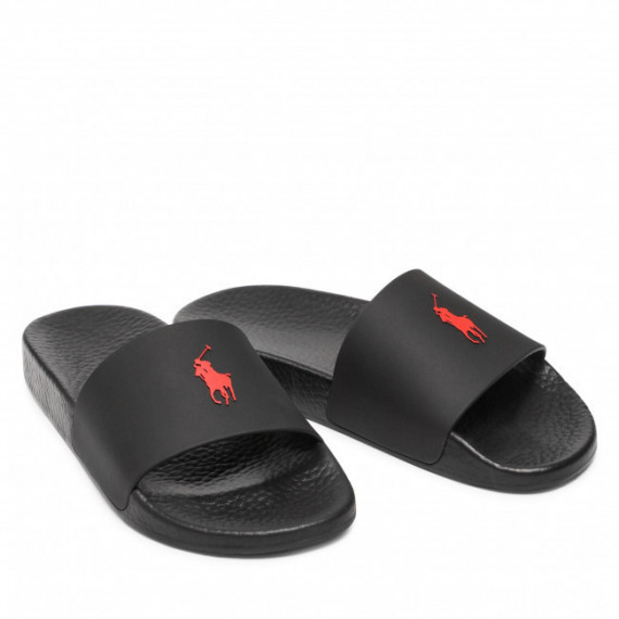 Polo Slide Black/red Pp  RALPH LAUREN