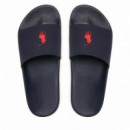 Polo Slide Navy/red Pp  RALPH LAUREN