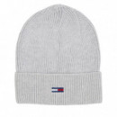 Tjw Flag Beanie Silver Grey  TOMMY HILFIGER