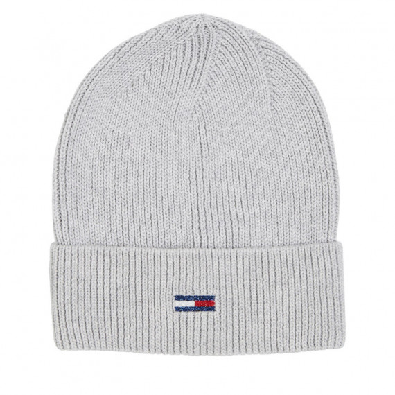 Tjw Flag Beanie Silver Grey  TOMMY HILFIGER