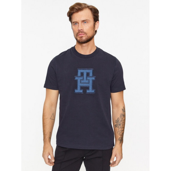 Monogram Applique Tee Desert Sky  TOMMY HILFIGER