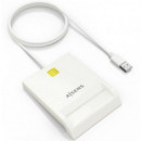 AISENS Lector de Dni y Tarjetas ASCR-SN07-W Blanco