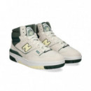 Botin Vivos Verde Piel Blanco  NEW BALANCE