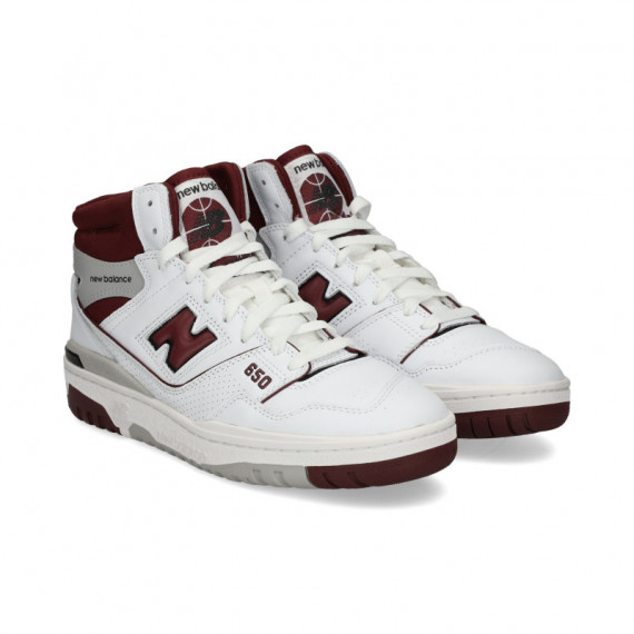 Botin Burdeos+blanco  NEW BALANCE