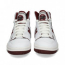 Botin Burdeos+blanco  NEW BALANCE