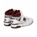 Botin Burdeos+blanco  NEW BALANCE