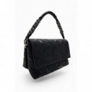 Bandolera Mediana de Flores Troqueladas Onyx Venecia 2.0 de DESIGUAL