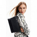 Bandolera Mediana de Flores Troqueladas Onyx Venecia 2.0 de DESIGUAL