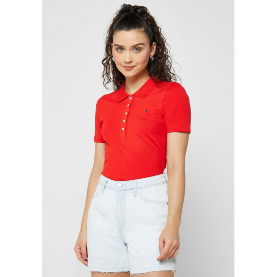 1985 Slim Pique Polo Ss Fireworks  TOMMY HILFIGER