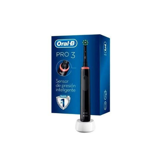 Cepillo Dental Oral B PRO 3 300 + 4 Cabezales Negro