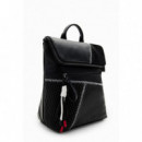 Mochila Mediana Patch Grisom de DESIGUAL