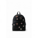 Mochila Pequeña con Círculos Titánica Mombasa Mini de DESIGUAL