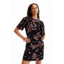 Vestido Corto Flores Snake de DESIGUAL