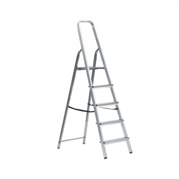 Escalera Alpos Aluminio Domestica 5 Peldaños 1.78 Metros 3105