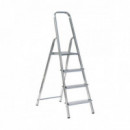 Escalera Alpos Aluminio Domestica 4 Peldaños 1.58 Metros 3104