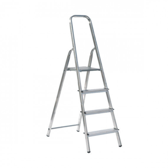 Escalera Alpos Aluminio Domestica 4 Peldaños 1.58 Metros 3104