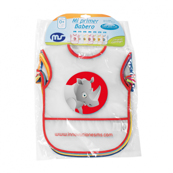 Pack 7 Baberos Bebé PVC  MS - Guanxe Atlantic Marketplace