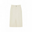 Falda MIDI CKS Skipper White