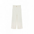Pantalones Pantalón CKS Roda White