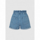 PEPE JEANS Shorts Kaylee Stripe Azul PL801036-000